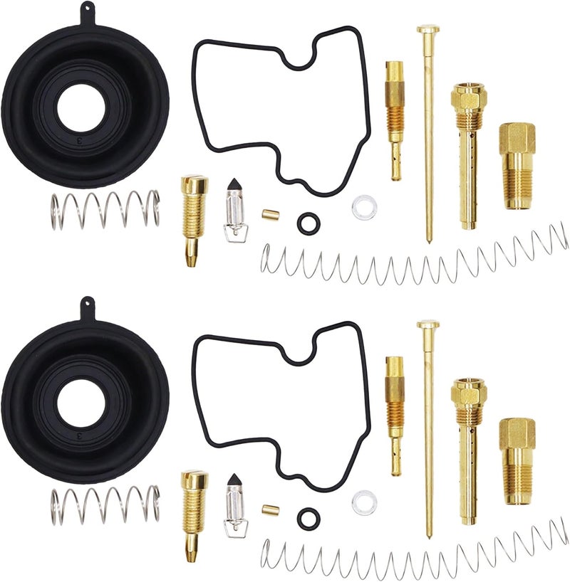 OXCANO 2 PACK Carburetor Carb Rebuild Repair Kits with Diaphragm Compatible with Kawasaki Brute Force 650 KVF650D 4x4 2005-2013, Brute Force 650 KVF650E 4x4 2005-2009, Prairie 650 KVF650A KVF650B - Image 1
